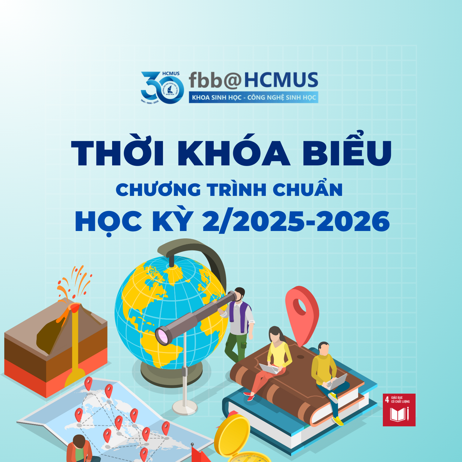 THỜI KHÓA BIỂU HỌC KỲ 2/2025-2026 CHƯƠNG TRÌNH CHUẨN