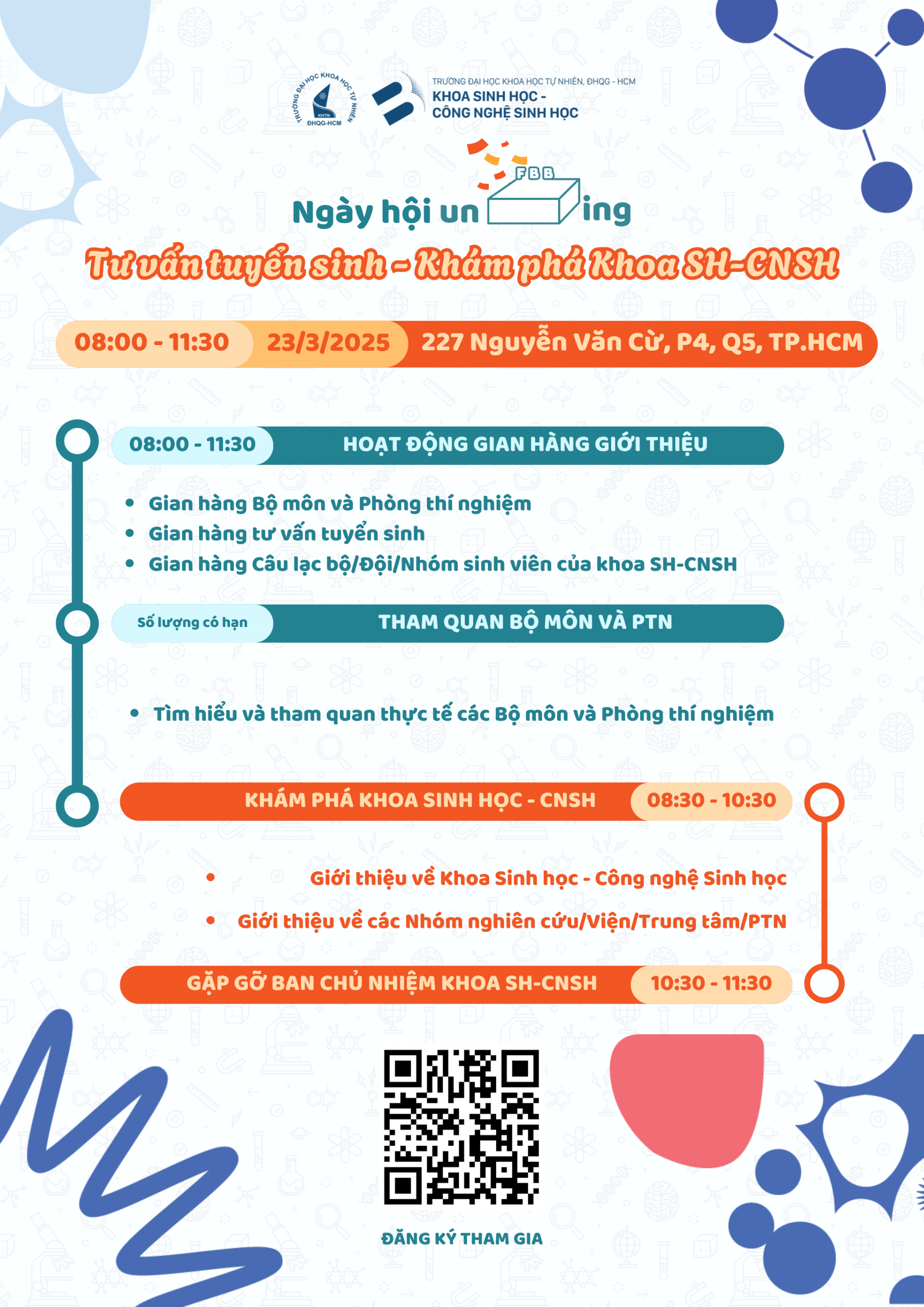 NGÀY HỘI UNBOXING FBB | TƯ VẤN TUYỂN SINH & KHÁM PHÁ KHOA SINH HỌC - CÔNG NGHỆ SINH HỌC
